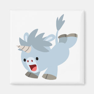 Mischievous Cartoon Baby Unicorn Magnet