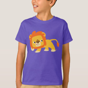 Mischievous Cute Cartoon Lion Children T-shirt