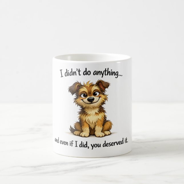 Mischievous Dog Mug (Center)