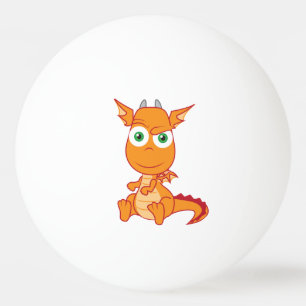 Mischievous Dragon Smirking Ping Pong Ball