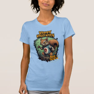 Mischievous Halloween Squirrel - Trick or Treat T-Shirt