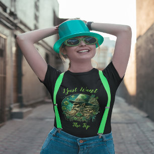 Mischievous Leprechaun Savouring A Pint T-Shirt