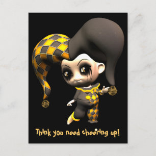 Mischievous Little Jester Postcard