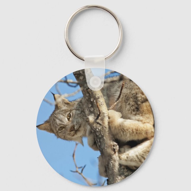 Mischievous Lynx Key Ring (Front)