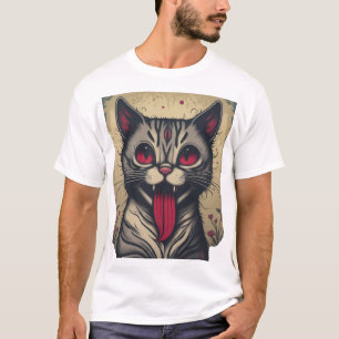 Mischievous Meow: A Vintage Pop Culture Cat Tee