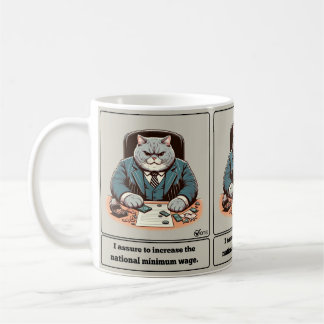 Mischievous Meows: The Crafty Cat Politician Coffee Mug