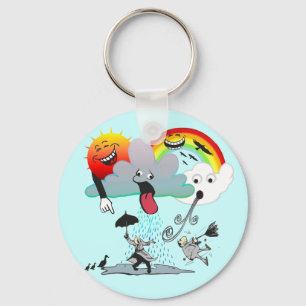 Mischievous Weather Key Ring
