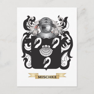Mischke Coat of Arms (Family Crest) Postcard