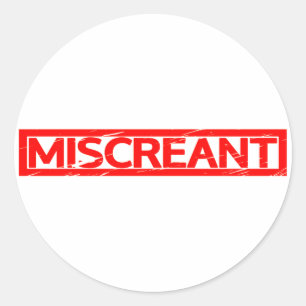 Miscreant Stamp Classic Round Sticker