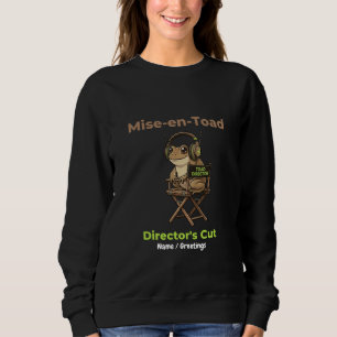Mise-en-Toad Director’s Cut Cinema Pun Toad Art Sweatshirt