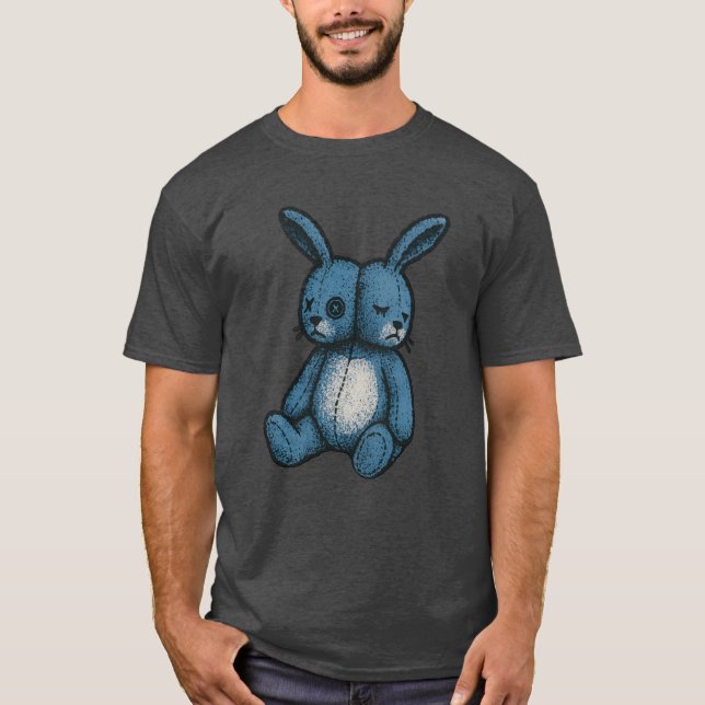 Misfit Blue Plush Rabbit T-Shirt (Front)