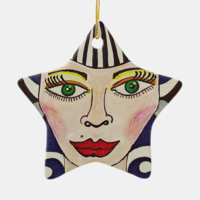 "Misfit Doll" Ceramic Tree Decoration (Front)