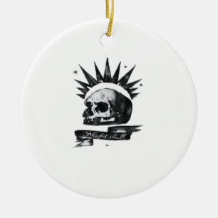 Misfit Skull Creative Character Art Style Ornament