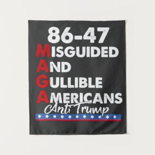 Misguided And Gullible Americans 86-47 Tapestry
