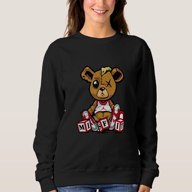 Misift Teddy Tee For Sneaker Love J Ordan Fire Red (Front)