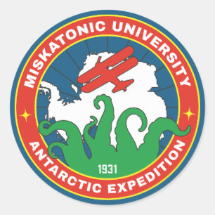 Miskatonic University Antarctic Expedition Classic Round Sticker
