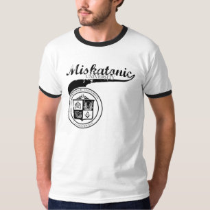 Miskatonic University Black on grey T-Shirt