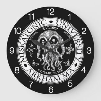 Miskatonic University CTHULHU HP LOVECRAFT CLOCK