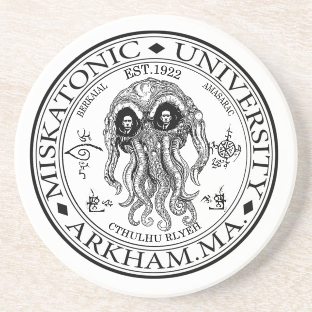 Miskatonic University CTHULHU HP LOVECRAFT Coaster (Front)