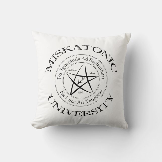 Miskatonic University Pillow (Front)