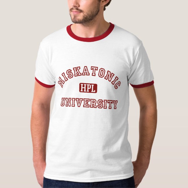 Miskatonic University Ringer T-shirt (Front)