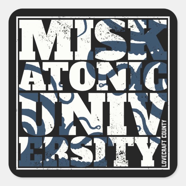 Miskatonic University Tentacles Lovecraftian Square Sticker (Front)