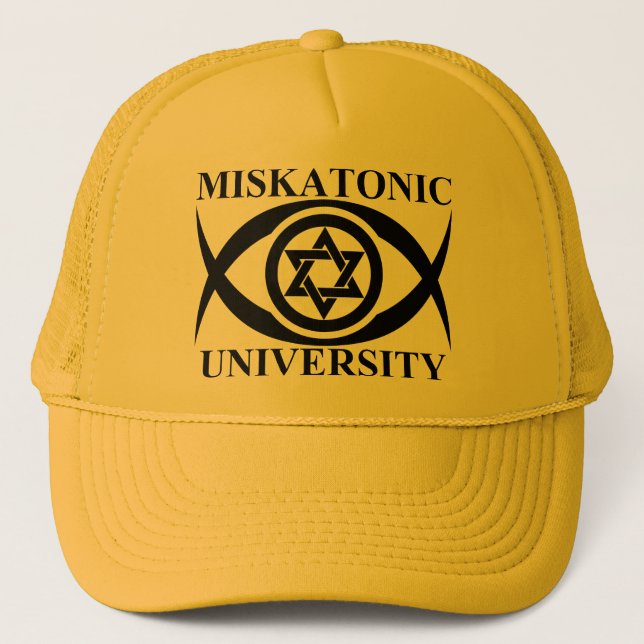 MISKATONIC UNIVERSITY TRUCKER HAT (Front)