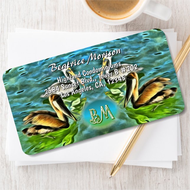 Mismaloya Pelicans 0329 Address Label (Creator Uploaded)