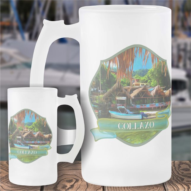 Mismaloya River Crest 0331 Frosted Glass Beer Mug (Creator Uploaded)