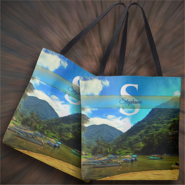 Mismaloya River Fishing Boats 0344 Tote Bag (Creator Uploaded)