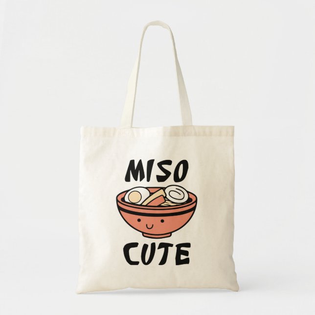 Miso Cute Tote Bag (Front)
