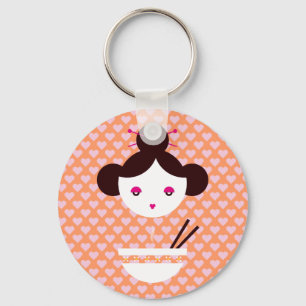 Miso girl key ring