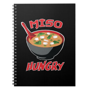 Miso Hungry Funny Food Kawaii Notebook