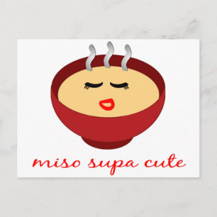 Miso Supa Cute Ladies / Girls Product Design Postcard