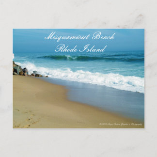 Misquamicut Beach Rhode Island Postcard