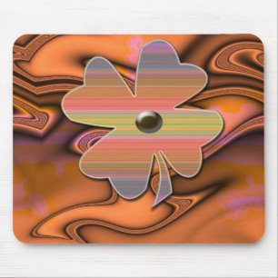 "Miss 60s Flower Power"* Mouse Pad