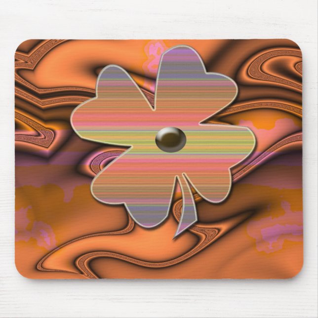 "Miss 60s Flower Power"* Mouse Pad (Front)