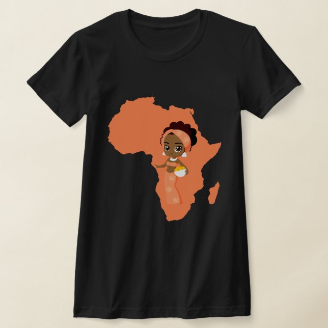 Miss Africa | Proud Afro Girl | T-Shirt (Laydown)