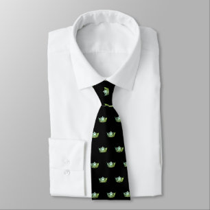 Miss America Apple Green Crown Men's Tie