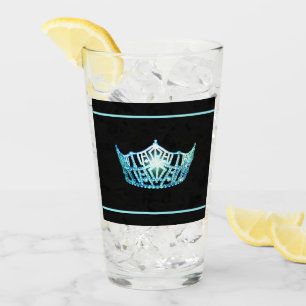 Miss America Aqua Crown Glass