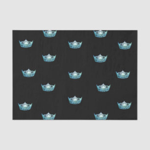 Miss America Aqua Crown Tissue Paper