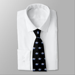 Miss America Blue Crown Men's Tie