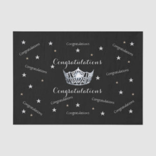 Miss America Congratulations Tissue Paper