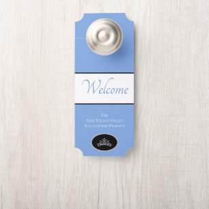 Miss America Crown Door Hanger Welcome Custom Name