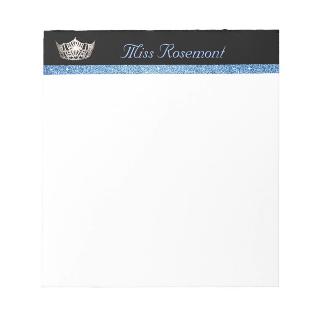 Miss America Crown Notepad (Front)