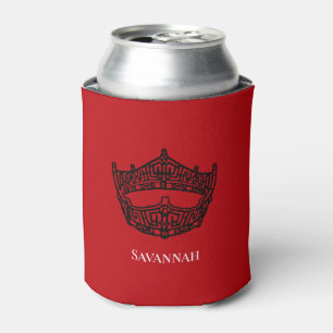 Miss America Crown Personalised Can Cooler