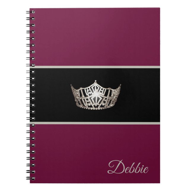 Miss America Notebook Pageant Silver Crown (Front)