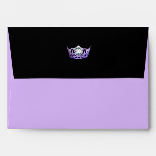 Miss America Purple Crown Greeting Card Envelope