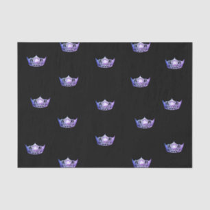 Miss America Purple Crown Tissue Paper
