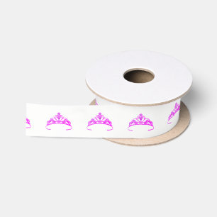 Miss America Purple Tiara Satin Ribbon-Pastel Ribbon